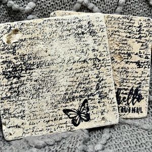 Travertine stone coaster